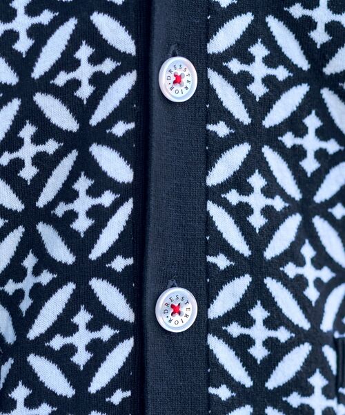 DRESSTERIOR / ドレステリア カーディガン・ボレロ | オーバーラップサークル ジャカード ニットカーディガン | 詳細13