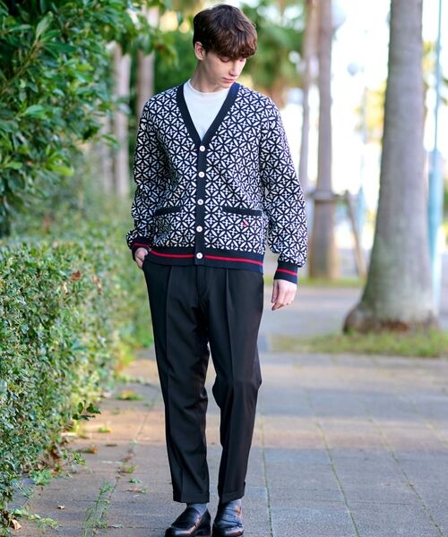 DRESSTERIOR / ドレステリア カーディガン・ボレロ | オーバーラップサークル ジャカード ニットカーディガン | 詳細3