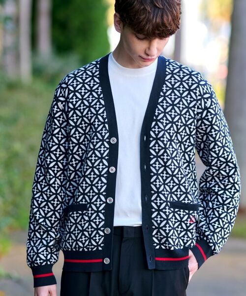 DRESSTERIOR / ドレステリア カーディガン・ボレロ | オーバーラップサークル ジャカード ニットカーディガン | 詳細5