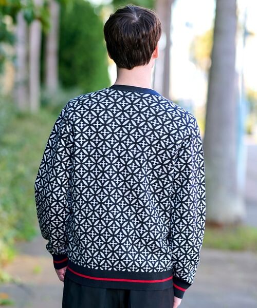 DRESSTERIOR / ドレステリア カーディガン・ボレロ | オーバーラップサークル ジャカード ニットカーディガン | 詳細9