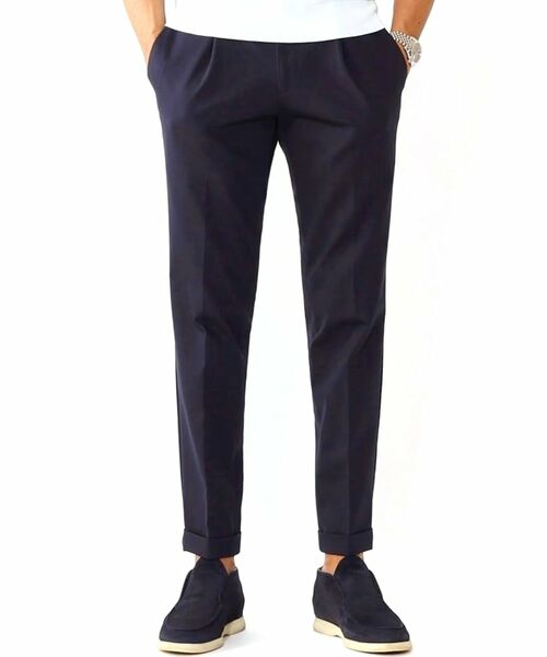 DRESSTERIOR/ドレステリア 【セットアップ可】《干場義雅×MOVB×DRESSTERIOR》トリプルコラボ DUPLEX COTTONトラウザーズ ネイビー(094) 82(Lサイズ) DRESSTERIOR/ドレステリア 【セットアップ可】《干場義雅×MOVB×DRESSTERIOR》トリプルコラボ DUPLEX COTTONトラウザーズ ネイビー(094) 82(Lサイズ)