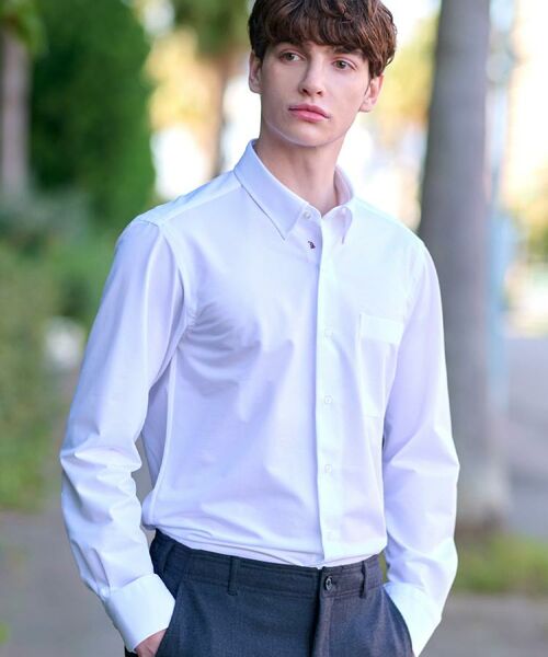 DRESSTERIOR / ドレステリア シャツ・ブラウス | 46Gジャージ レギュラーカラードレスシャツ | 詳細3