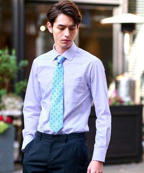 DRESSTERIOR / ドレステリア シャツ・ブラウス | ドビーツイル パープルドレスシャツ | 詳細1