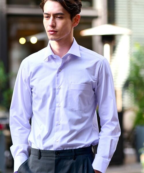 DRESSTERIOR / ドレステリア シャツ・ブラウス | ドビーツイル パープルドレスシャツ | 詳細3