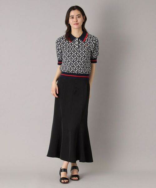 DRESSTERIOR / ドレステリア ニット・セーター | 【大人百花春号掲載 モデル美香さん着用】オーバーラップサークルジャカードポロニット | 詳細10