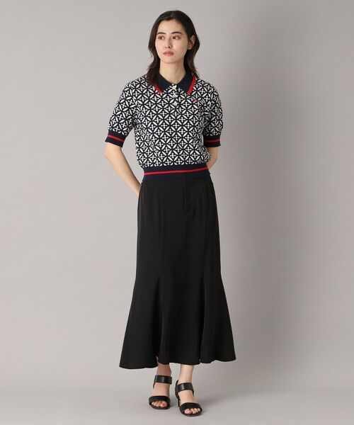 DRESSTERIOR / ドレステリア ニット・セーター | 【大人百花春号掲載 モデル美香さん着用】オーバーラップサークルジャカードポロニット | 詳細11