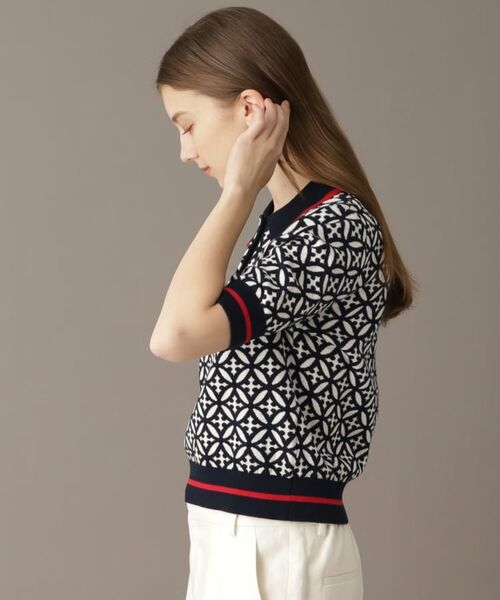DRESSTERIOR / ドレステリア ニット・セーター | 【大人百花春号掲載 モデル美香さん着用】オーバーラップサークルジャカードポロニット | 詳細12