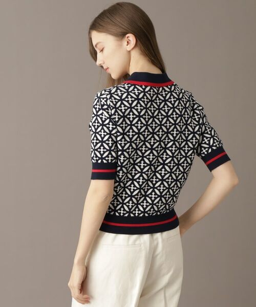 DRESSTERIOR / ドレステリア ニット・セーター | 【大人百花春号掲載 モデル美香さん着用】オーバーラップサークルジャカードポロニット | 詳細13