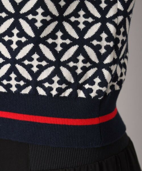 DRESSTERIOR / ドレステリア ニット・セーター | 【大人百花春号掲載 モデル美香さん着用】オーバーラップサークルジャカードポロニット | 詳細19