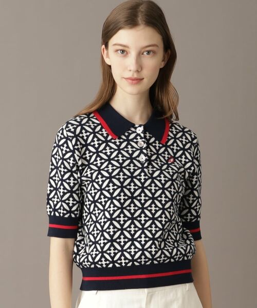 DRESSTERIOR / ドレステリア ニット・セーター | 【大人百花春号掲載 モデル美香さん着用】オーバーラップサークルジャカードポロニット | 詳細5