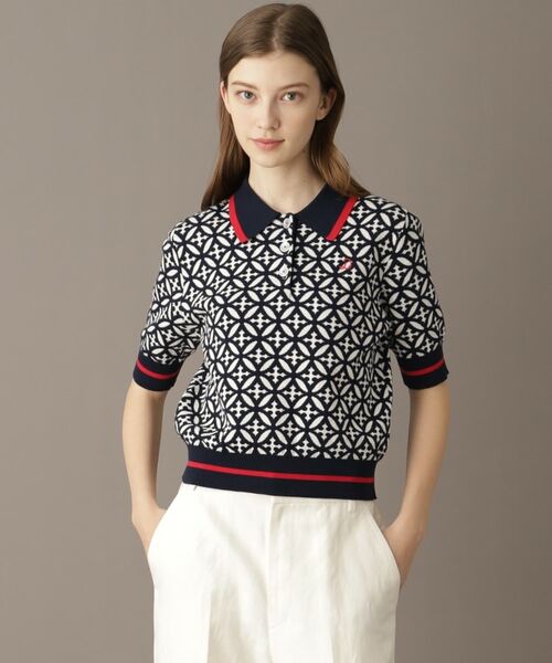 DRESSTERIOR / ドレステリア ニット・セーター | 【大人百花春号掲載 モデル美香さん着用】オーバーラップサークルジャカードポロニット | 詳細6