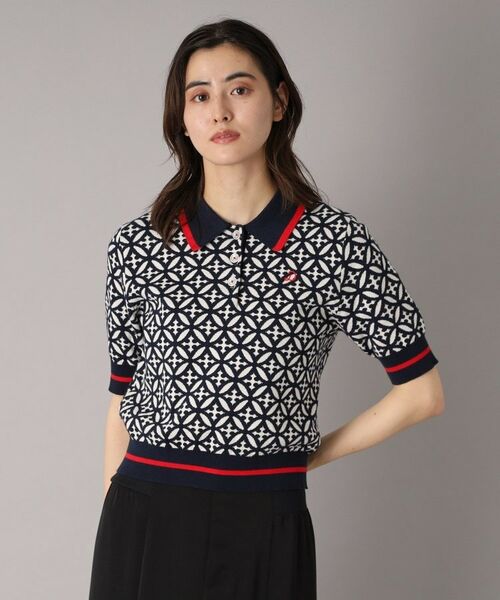 DRESSTERIOR / ドレステリア ニット・セーター | 【大人百花春号掲載 モデル美香さん着用】オーバーラップサークルジャカードポロニット | 詳細7