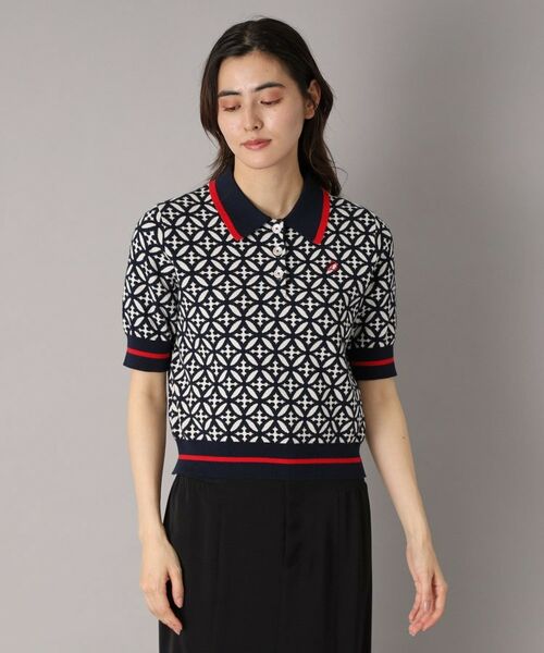 DRESSTERIOR / ドレステリア ニット・セーター | 【大人百花春号掲載 モデル美香さん着用】オーバーラップサークルジャカードポロニット | 詳細9