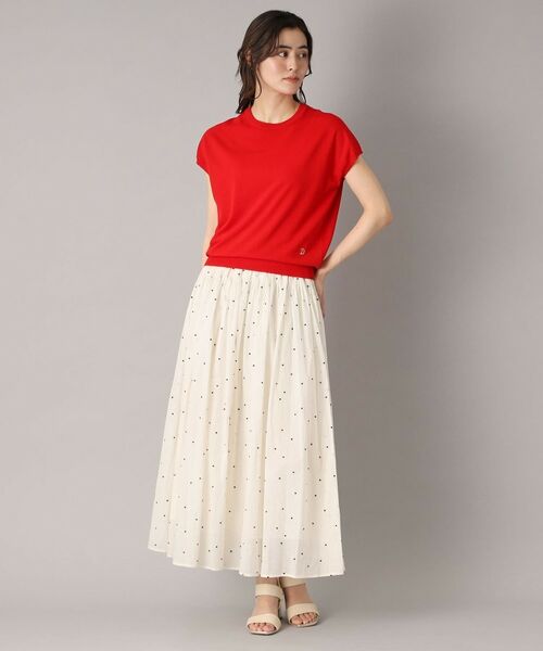 DRESSTERIOR / ドレステリア ニット・セーター | 【定番/洗える】コットンシルク混フレンチスリーブニット | 詳細10