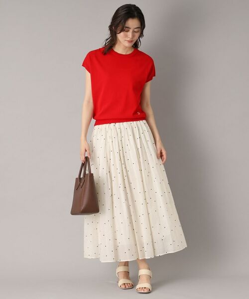 DRESSTERIOR / ドレステリア ニット・セーター | 【定番/洗える】コットンシルク混フレンチスリーブニット | 詳細11