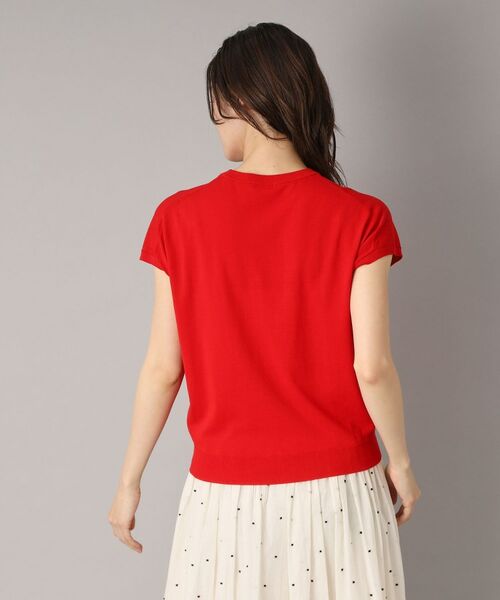 DRESSTERIOR / ドレステリア ニット・セーター | 【定番/洗える】コットンシルク混フレンチスリーブニット | 詳細14