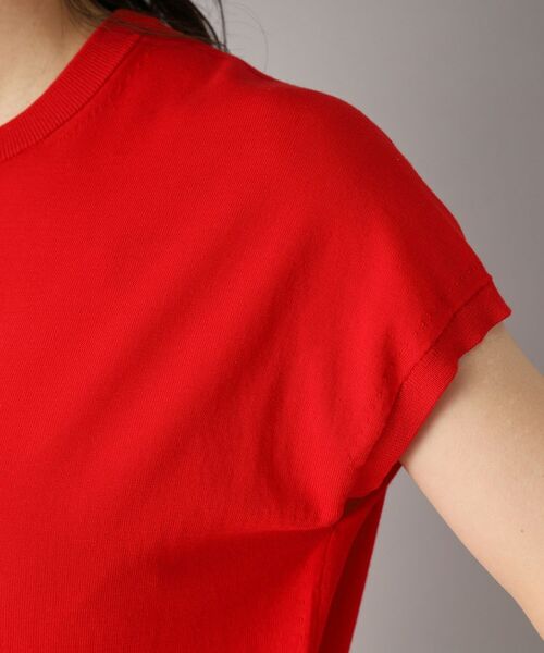 DRESSTERIOR / ドレステリア ニット・セーター | 【定番/洗える】コットンシルク混フレンチスリーブニット | 詳細16