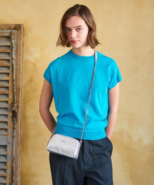 DRESSTERIOR / ドレステリア ニット・セーター | 【定番/洗える】コットンシルク混フレンチスリーブニット | 詳細19