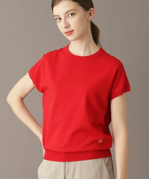 DRESSTERIOR / ドレステリア ニット・セーター | 【定番/洗える】コットンシルク混フレンチスリーブニット | 詳細2