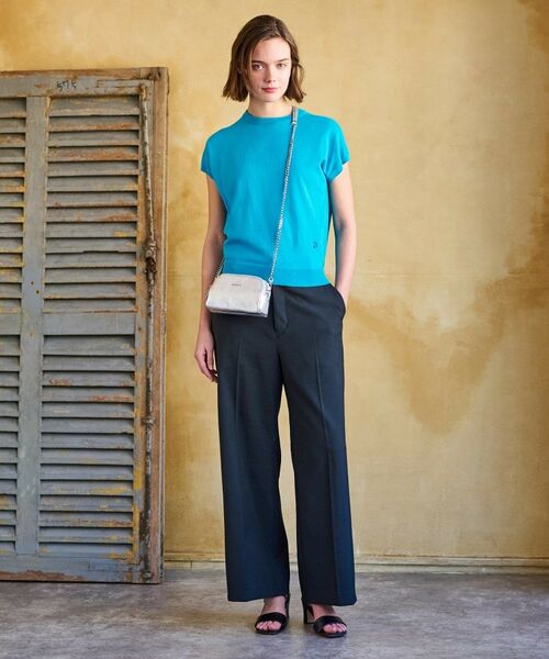 DRESSTERIOR / ドレステリア ニット・セーター | 【定番/洗える】コットンシルク混フレンチスリーブニット | 詳細20