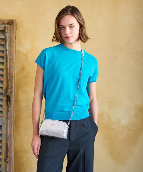 DRESSTERIOR / ドレステリア ニット・セーター | 【定番/洗える】コットンシルク混フレンチスリーブニット | 詳細23