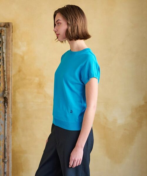 DRESSTERIOR / ドレステリア ニット・セーター | 【定番/洗える】コットンシルク混フレンチスリーブニット | 詳細24