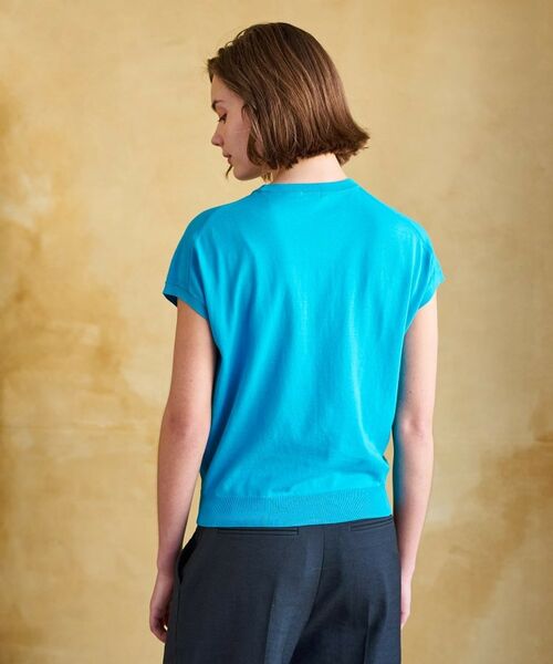 DRESSTERIOR / ドレステリア ニット・セーター | 【定番/洗える】コットンシルク混フレンチスリーブニット | 詳細25