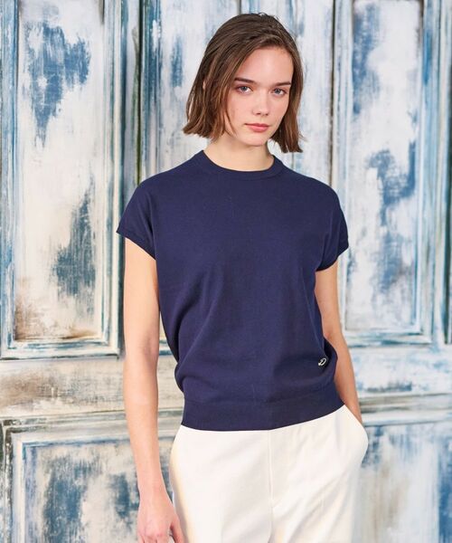 DRESSTERIOR / ドレステリア ニット・セーター | 【定番/洗える】コットンシルク混フレンチスリーブニット | 詳細30