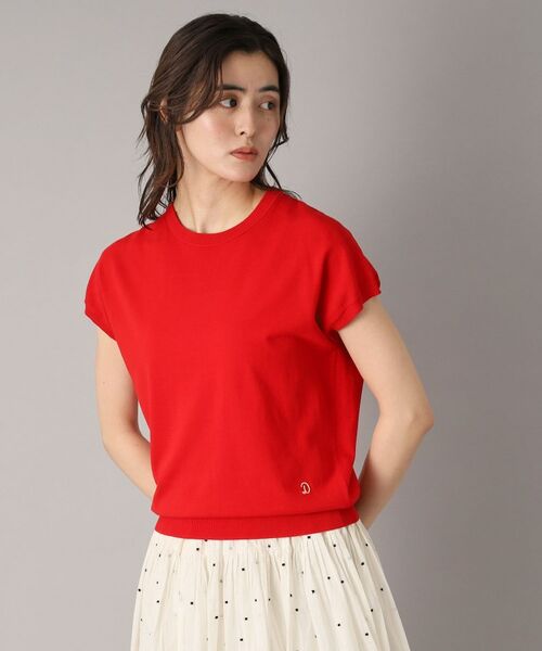 DRESSTERIOR / ドレステリア ニット・セーター | 【定番/洗える】コットンシルク混フレンチスリーブニット | 詳細9