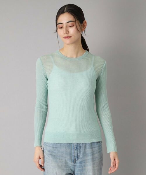 DRESSTERIOR / ドレステリア ニット・セーター | 【エアリー素材/華やか】スパンコールシアーニット | 詳細12