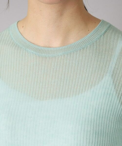 DRESSTERIOR / ドレステリア ニット・セーター | 【エアリー素材/華やか】スパンコールシアーニット | 詳細15