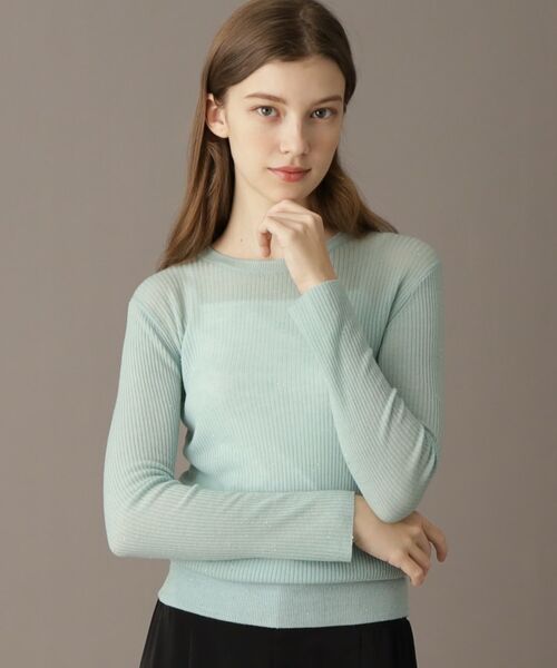 DRESSTERIOR / ドレステリア ニット・セーター | 【エアリー素材/華やか】スパンコールシアーニット | 詳細2