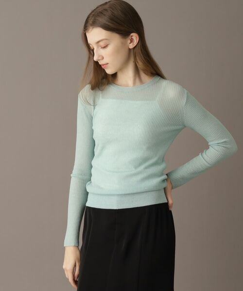 DRESSTERIOR / ドレステリア ニット・セーター | 【エアリー素材/華やか】スパンコールシアーニット | 詳細3