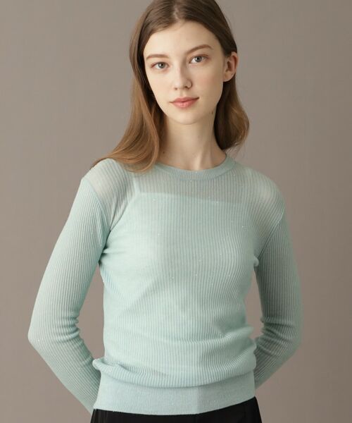 DRESSTERIOR / ドレステリア ニット・セーター | 【エアリー素材/華やか】スパンコールシアーニット | 詳細5