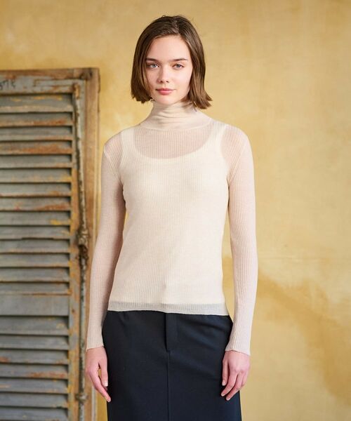 DRESSTERIOR/ドレステリア スパンコールシアーニット ライトベージュ(051) 38(M) DRESSTERIOR/ドレステリア スパンコールシアーニット ライトベージュ(051) 38(M)