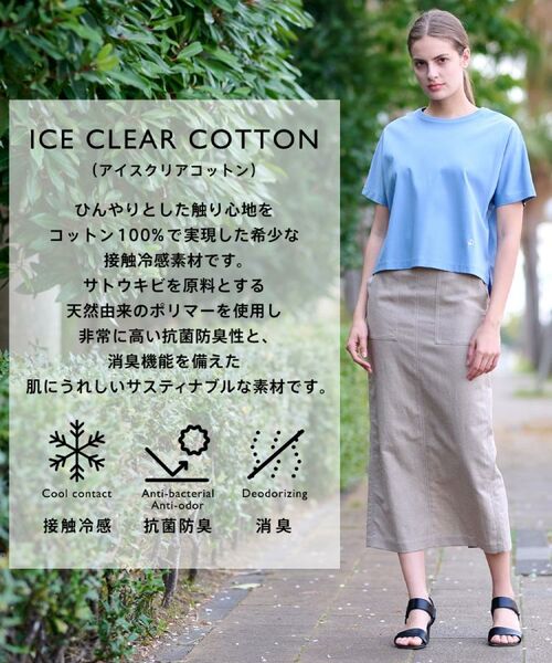 DRESSTERIOR / ドレステリア Tシャツ | 【接触冷感/抗菌防臭/消臭】アイスクリアコットンドルマンT | 詳細1