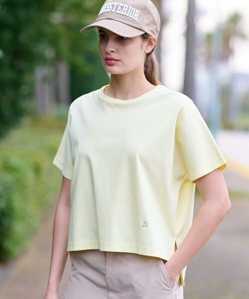 DRESSTERIOR/ドレステリア 【接触冷感/抗菌防臭/消臭】アイスクリアコットンドルマンT ライトイエロー(030) 38(M) DRESSTERIOR/ドレステリア 【接触冷感/抗菌防臭/消臭】アイスクリアコットンドルマンT ライトイエロー(030) 38(M)