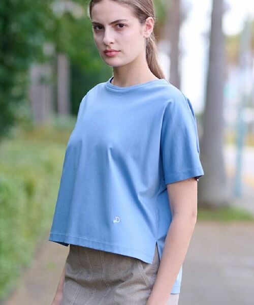 DRESSTERIOR/ドレステリア 【接触冷感/抗菌防臭/消臭】アイスクリアコットンドルマンT ブルー(091) 34(SS) DRESSTERIOR/ドレステリア 【接触冷感/抗菌防臭/消臭】アイスクリアコットンドルマンT ブルー(091) 34(SS)