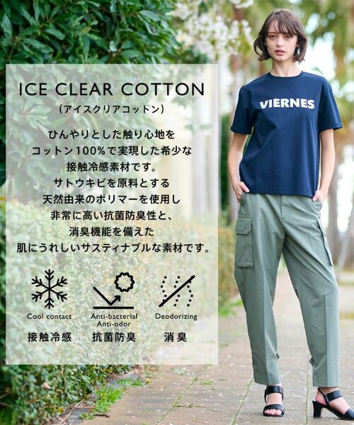 DRESSTERIOR / ドレステリア Tシャツ | 【接触冷感/抗菌防臭/消臭】アイスクリアコットン VIERNESロゴT | 詳細1