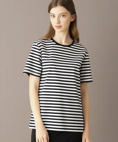 DRESSTERIOR / ドレステリア Tシャツ | 【接触冷感/抗菌防臭/消臭】アイスクリアコットンボーダーTシャツ | 詳細3