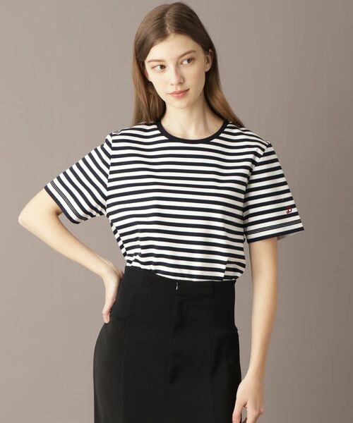 DRESSTERIOR / ドレステリア Tシャツ | 【接触冷感/抗菌防臭/消臭】アイスクリアコットンボーダーTシャツ | 詳細6