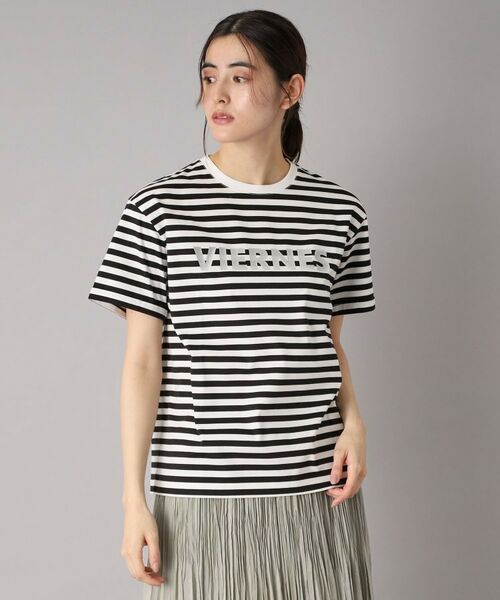 DRESSTERIOR / ドレステリア Tシャツ | 【接触冷感/抗菌防臭/消臭】アイスクリアコットン VIERNESロゴボーダーT | 詳細12