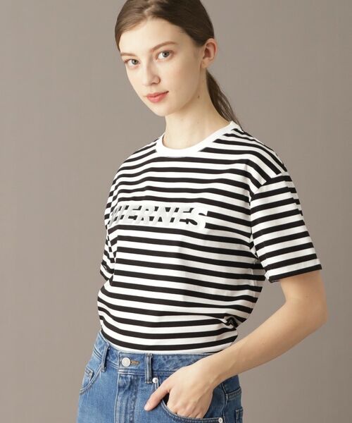 DRESSTERIOR / ドレステリア Tシャツ | 【接触冷感/抗菌防臭/消臭】アイスクリアコットン VIERNESロゴボーダーT | 詳細4