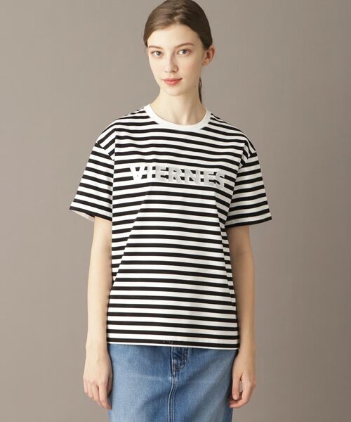 DRESSTERIOR / ドレステリア Tシャツ | 【接触冷感/抗菌防臭/消臭】アイスクリアコットン VIERNESロゴボーダーT | 詳細7