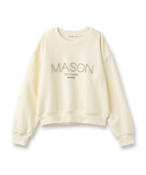 DRESSTERIOR / ドレステリア スウェット | 【洗える/ショート丈】メイソンスタッズロゴ裏毛プルオーバー | 詳細1