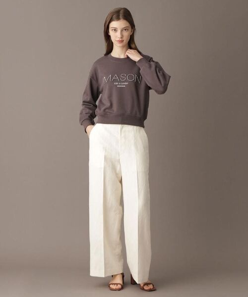 DRESSTERIOR / ドレステリア スウェット | 【洗える/ショート丈】メイソンスタッズロゴ裏毛プルオーバー | 詳細12