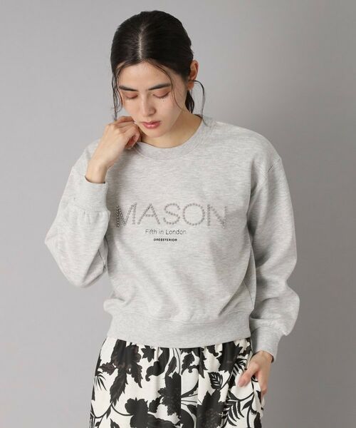 DRESSTERIOR / ドレステリア スウェット | 【洗える/ショート丈】メイソンスタッズロゴ裏毛プルオーバー | 詳細18