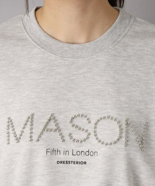 DRESSTERIOR / ドレステリア スウェット | 【洗える/ショート丈】メイソンスタッズロゴ裏毛プルオーバー | 詳細29