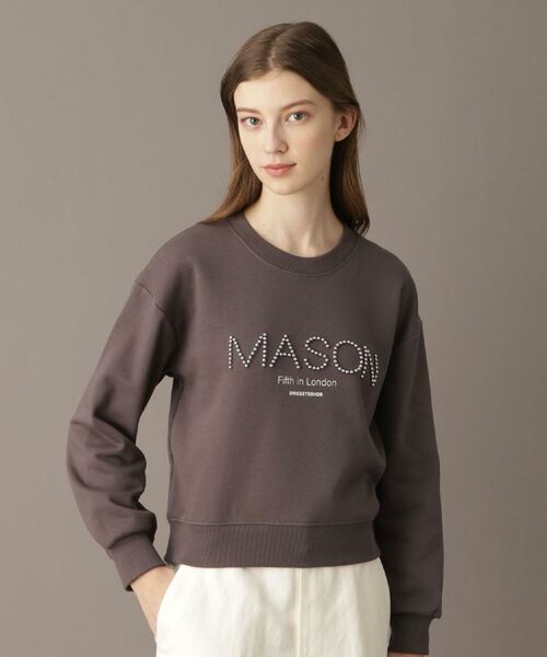 DRESSTERIOR / ドレステリア スウェット | 【洗える/ショート丈】メイソンスタッズロゴ裏毛プルオーバー | 詳細9
