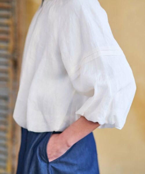 DRESSTERIOR / ドレステリア レザーブルゾン・ジャケット | 【洗える/リネン100％】ウォッシャブルペーパーリネンブルゾン | 詳細13